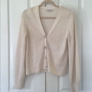 The cashmere project 100% cashmere sweater ivory M